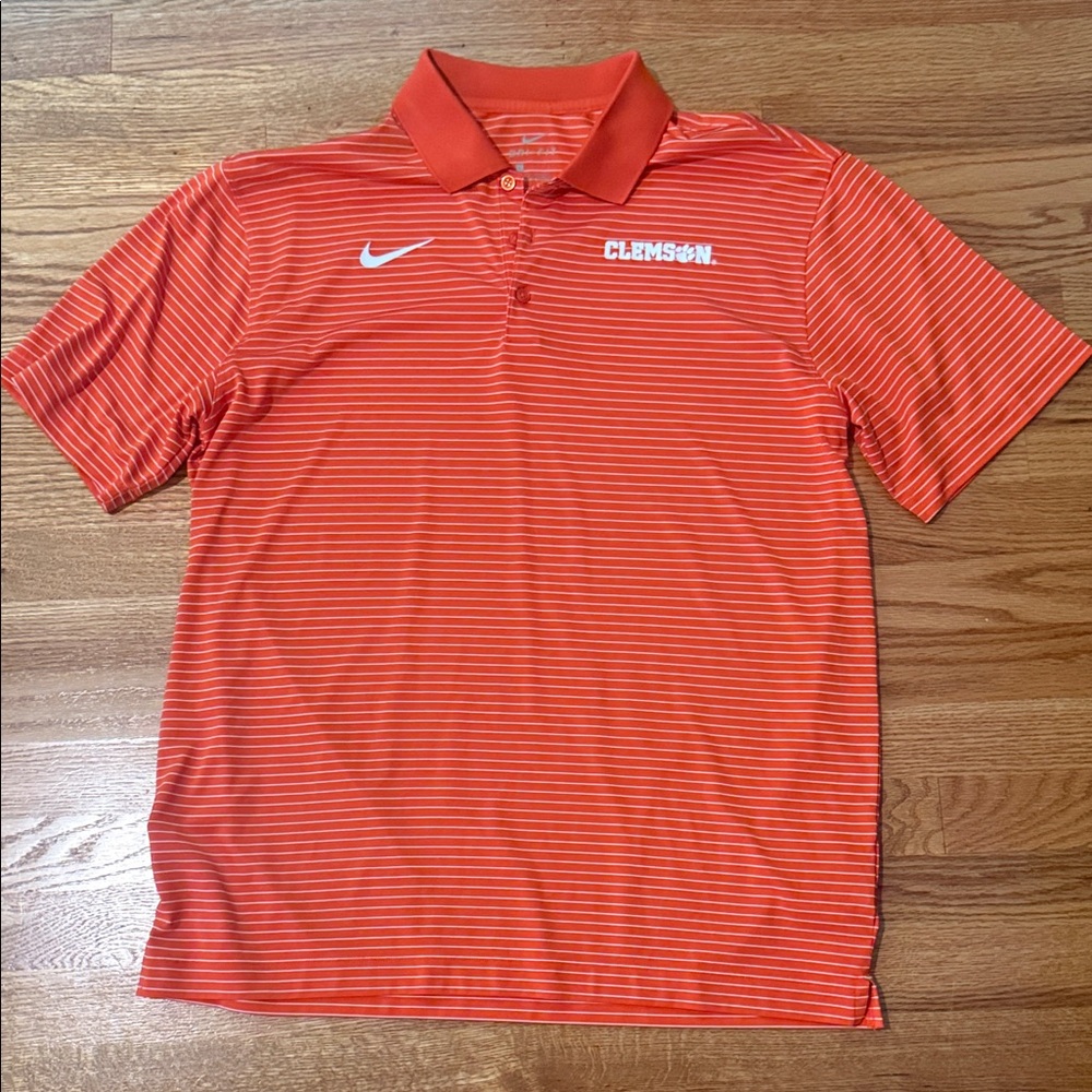 Nike Men's Clemson Orange Polo Shirt